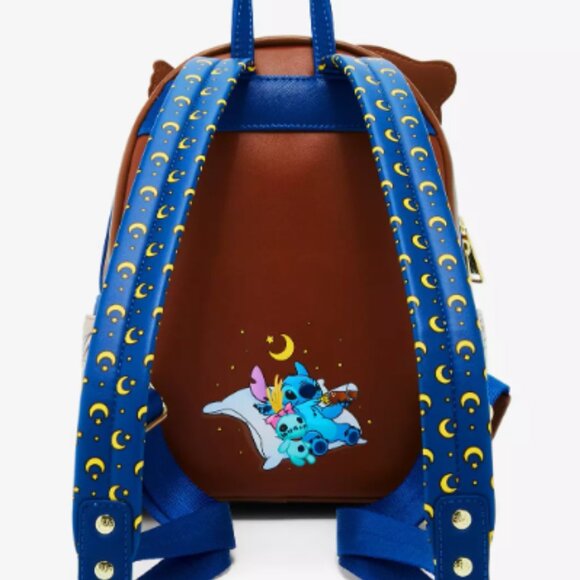 Loungefly Disney Lilo & Stitch Sleeping Stitch Mini Backpack AND Wallet main image 5